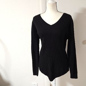 Attitudes by Renee Cable Knit Sweater